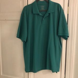 Green LL Bean Traditional Fit Polo - XL